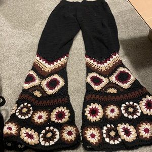 Free people/Flook crotchet Flare pants